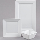 Tuxton Santorini Bright White China Dinnerware