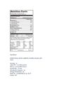 Nutrition Sheet Nutrition Sheet