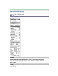 Nutrition Sheet Nutrition Sheet