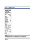 Nutrition Sheet Nutrition Sheet