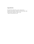 Ingredients Ingredients
