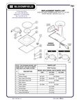 Bloomfield 8851S Parts List Bloomfield 8851S Parts List