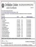 Kosher Certification Letter Kosher Certification Letter
