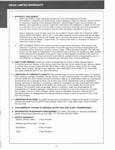 Dean's Warranty Information Dean's Warranty Information