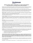 Scotsman Modular Nugget and Flaker Warranty Scotsman Modular Nugget and Flaker Warranty