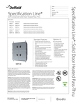 Spec Sheet Spec Sheet
