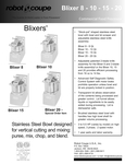 Blixer 8/10/15/20 Specsheet Blixer 8/10/15/20 Specsheet