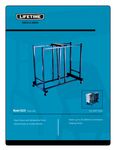 Lifetime 6525 Storage Rack Folding Chair Cart Lifetime 6525 Storage Rack Folding Chair Cart