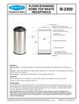 Specifications Sheet Specifications Sheet