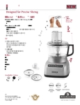 KitchenAid KFP0711 Spec Sheet KitchenAid KFP0711 Spec Sheet