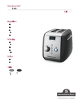 KitchenAid 519KMT223 Spec Sheet KitchenAid 519KMT223 Spec Sheet