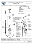 T&S B-3306-VB Spec Sheet T&S B-3306-VB Spec Sheet
