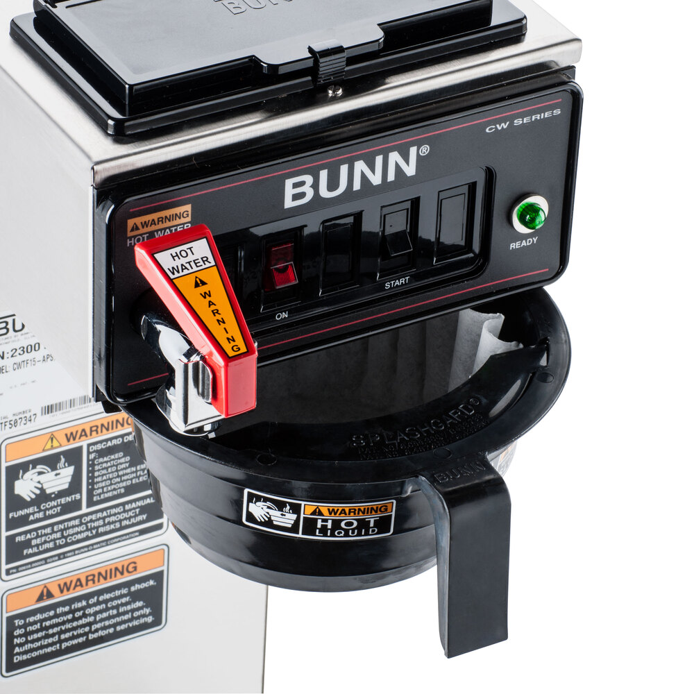 Bunn 23001.0006 CWTF15-APS Automatic Airpot Coffee Brewer with Hot Water Faucet - 120V