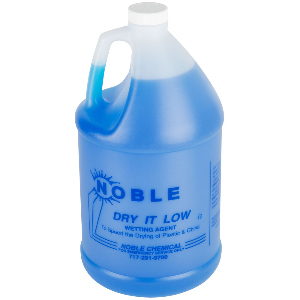 Noble Chemical Dry It Low Rinse Aid / Drying Agent for Low Temperature Dish Machines Ecolab