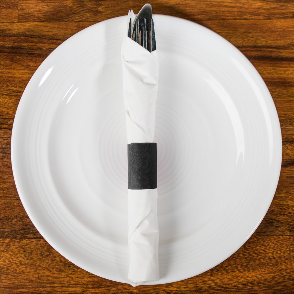 How do you wrap silverware in a napkin?