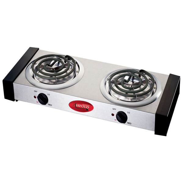 APW Wyott CP-2A Champion Double Open Burner Portable Electric Hot ...