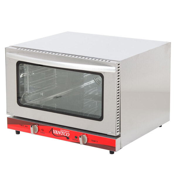 Avantco CO-16 Half Size Countertop Convection Oven, 1.5 Cu. Ft. - 120V ...