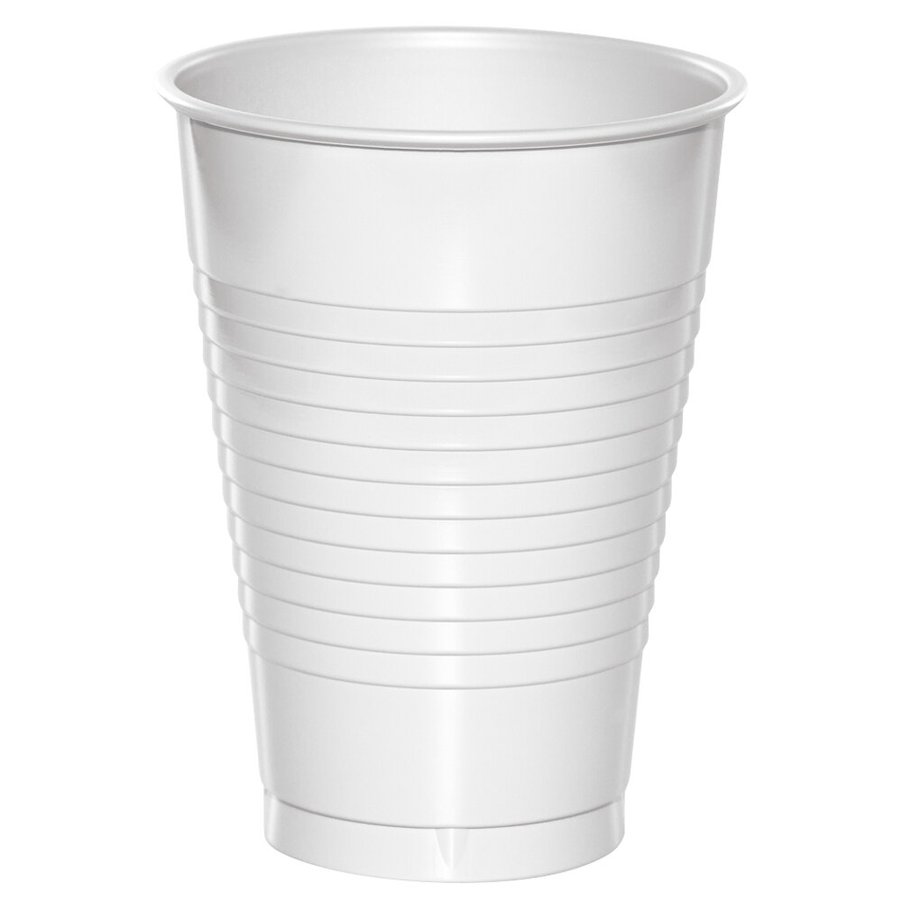 Creative Converting 28000071 12 oz. White Plastic Cup - 240  Case
