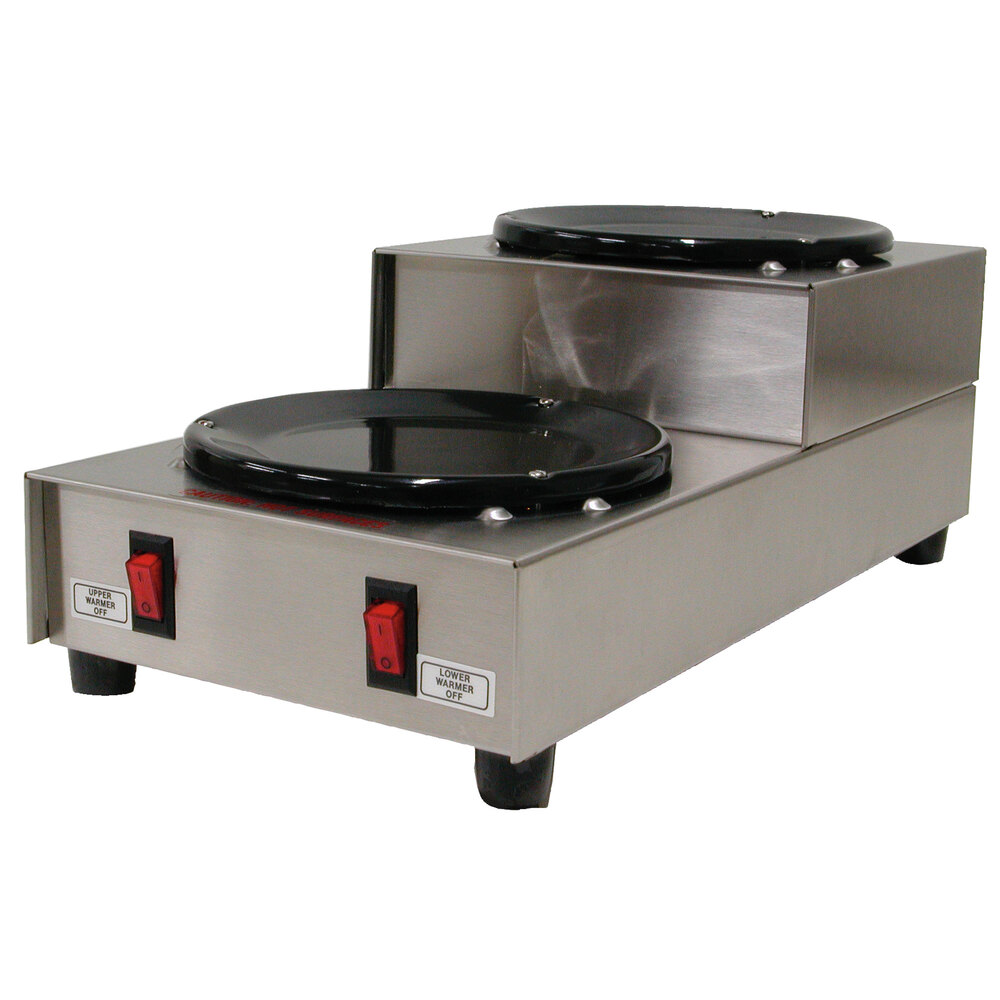 Grindmaster BW-2SU Two Tier Double Burner Coffee Warmer Station - 120V
