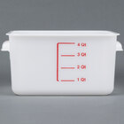 Square, White Food Storage Containers & Lids