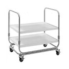 Two Shelf Solid Metal Bussing / Utility / Transport Carts