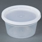 Newspring DELItainer YL2512 12 oz. Translucent Round Deli Container Combo Pack - 240/Case