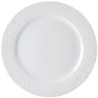 CAC Corona Embossed Super White Porcelain Dinnerware