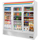 3 Section Glass Door Merchandising Freezers
