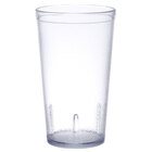 Clear Pebbled Plastic Tumblers