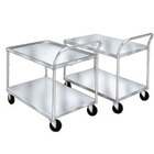 Two Shelf Solid Metal Bussing / Utility / Transport Carts