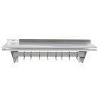 Wall Shelves with Built In Pot Racks