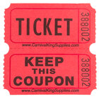 Carnival King Raffle Tickets and Admit One Tickets
