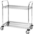 Two Shelf Wire Bussing / Utility / Transport Carts