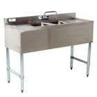 2 Bowl Underbar Sinks