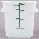 Square, White Food Storage Containers & Lids