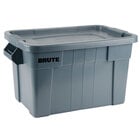 Rubbermaid 9S31 Gray Brute 20 Gallon NSF Tote with Lid (FG9S3100GRAY)