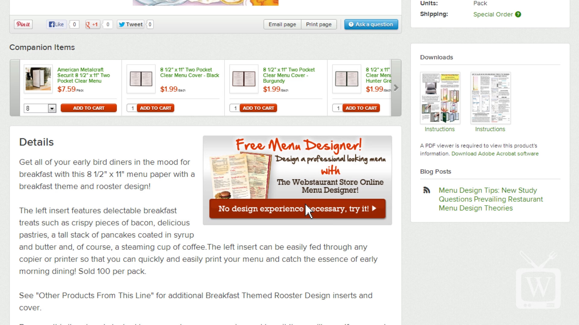 Easily Create a Great Looking Menu Easily Create a Great Looking Menu
