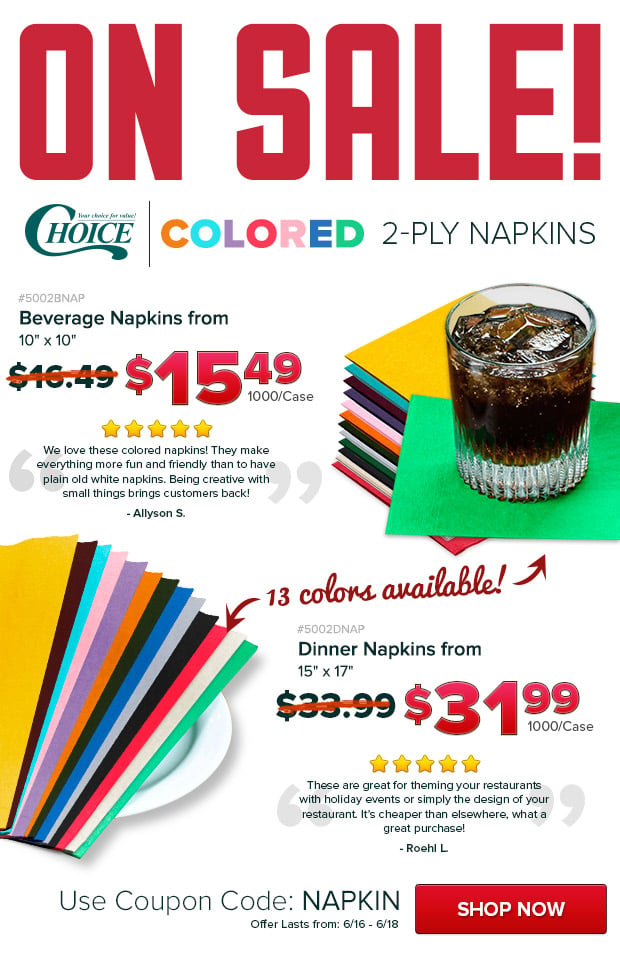 Choice Colored Napkins