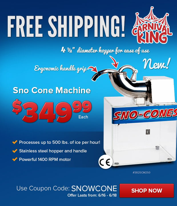 Free Shipping on Sno Cone Machine!