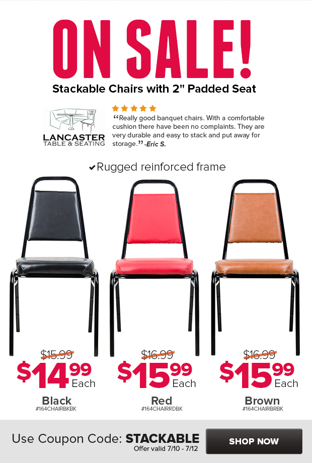 LTS Stackable Chairs on Sale!