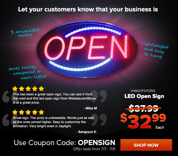 LED Open Sign on Sale