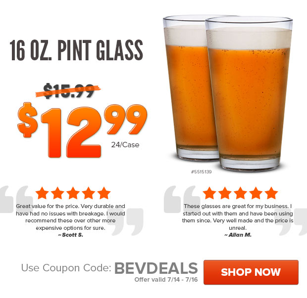 Pint Glass $12.99/24!