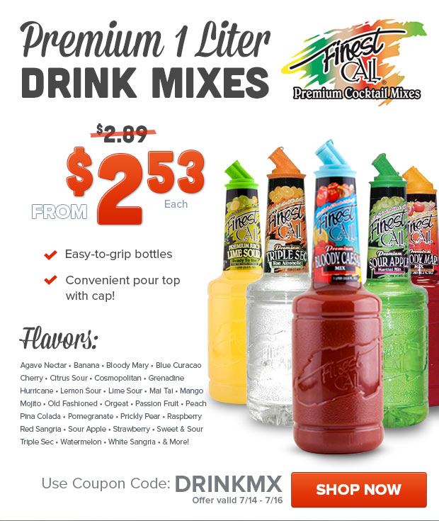 Premium 1 Liter Drink Mixes On Sale!
