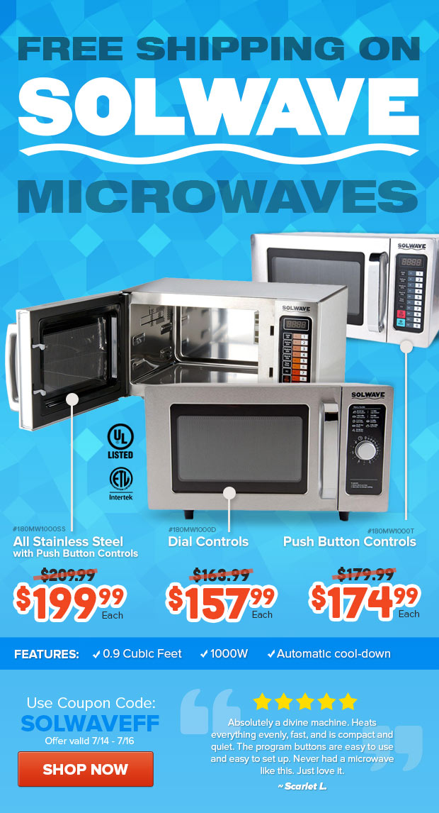 Solwave Commercial micorwaves On Sale!