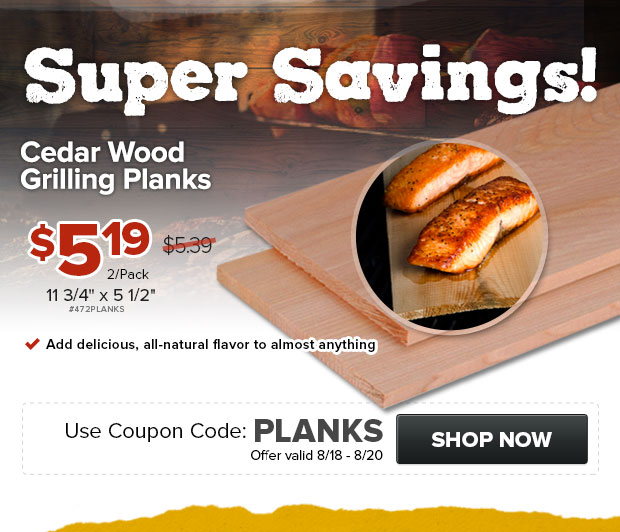 Super Savings Cedar Wood Grilling Planks