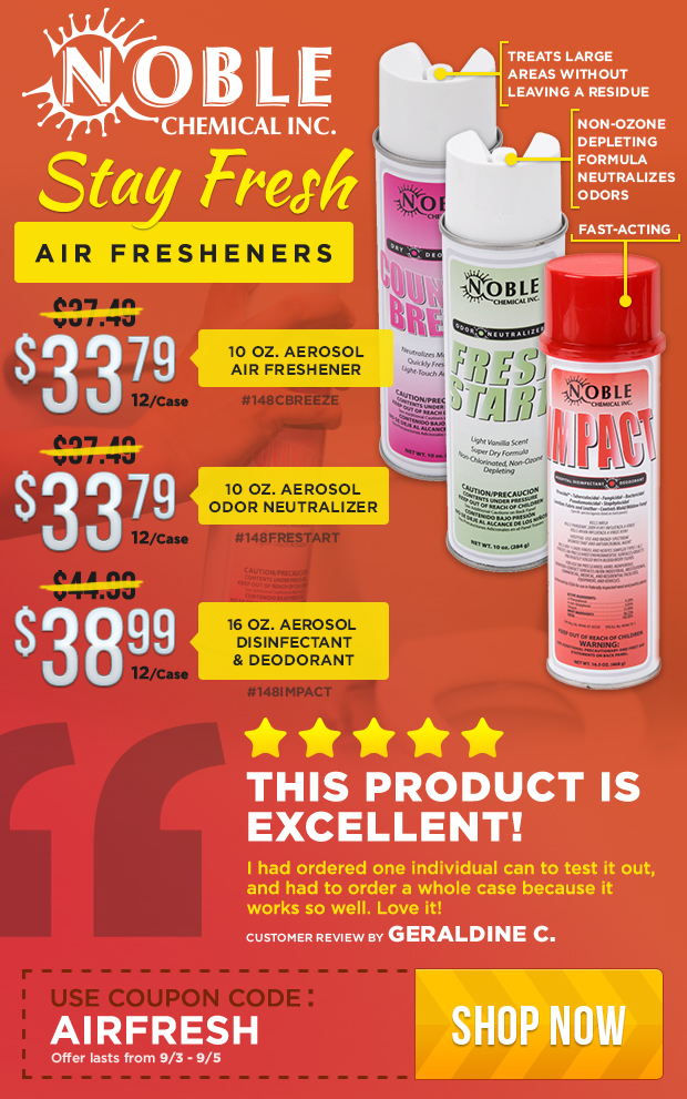 Noble Chemical Air Fresheners on Sale!