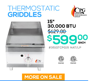 Thermostatic Griddles