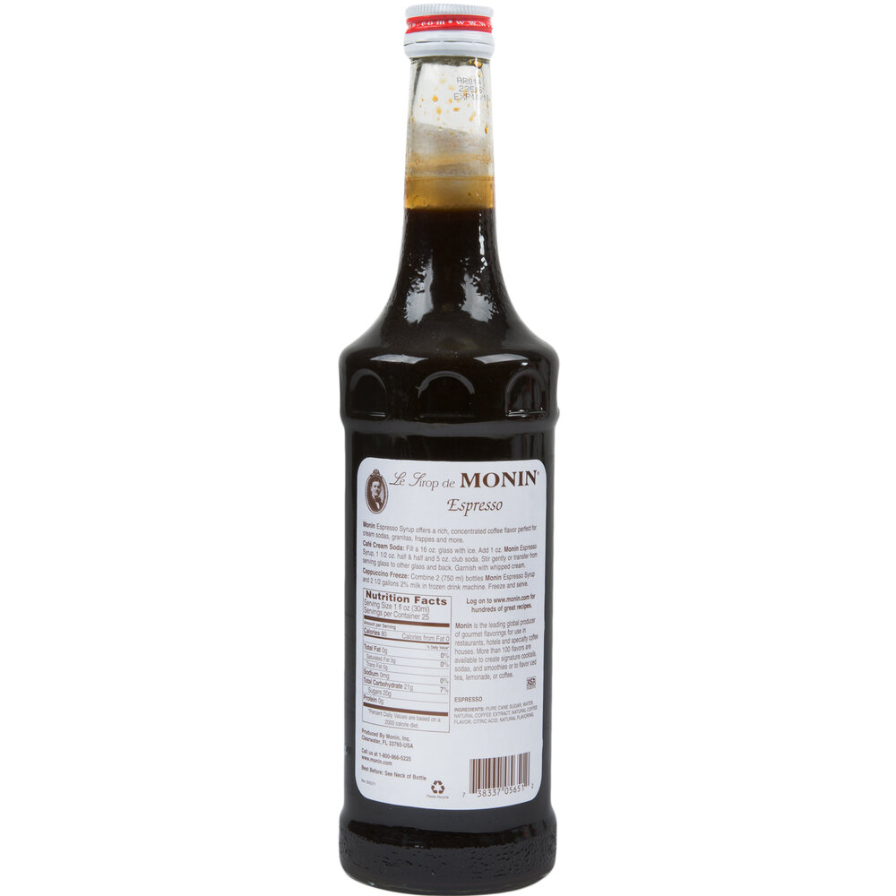 Monin Ml Premium Espresso Flavoring Syrup