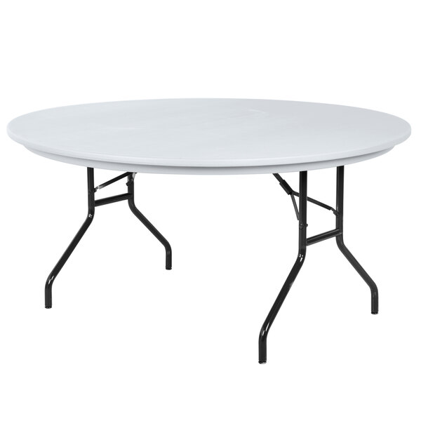Correll Round Folding Table 60 Tamper Resistant Plastic Gray If You Re Ping For New Furniture Your Business A 60 Correll Gray Round Tamper Resistant Folding Table Is An Ideal Choice