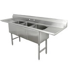 Advance Tabco 3 Compartment Sinks
